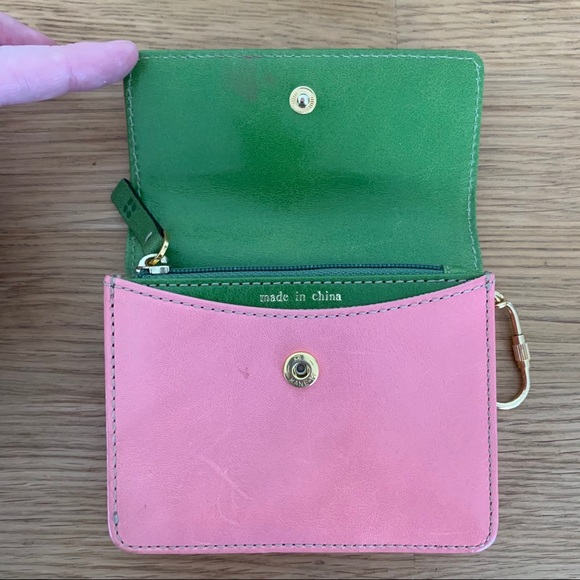 Kate Spade Ruth Cardholder in pink & green Katy - Picture 2 of 6